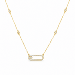 14k Yellow Gold Fashion Necklaces 17" - Miral Jewelry