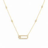 14k Yellow Gold Fashion Necklaces 17" - Miral Jewelry