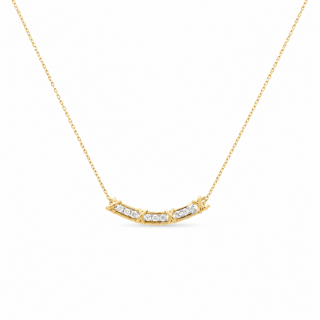 14k Yellow Gold Fashion Necklaces 17.5" - Miral Jewelry