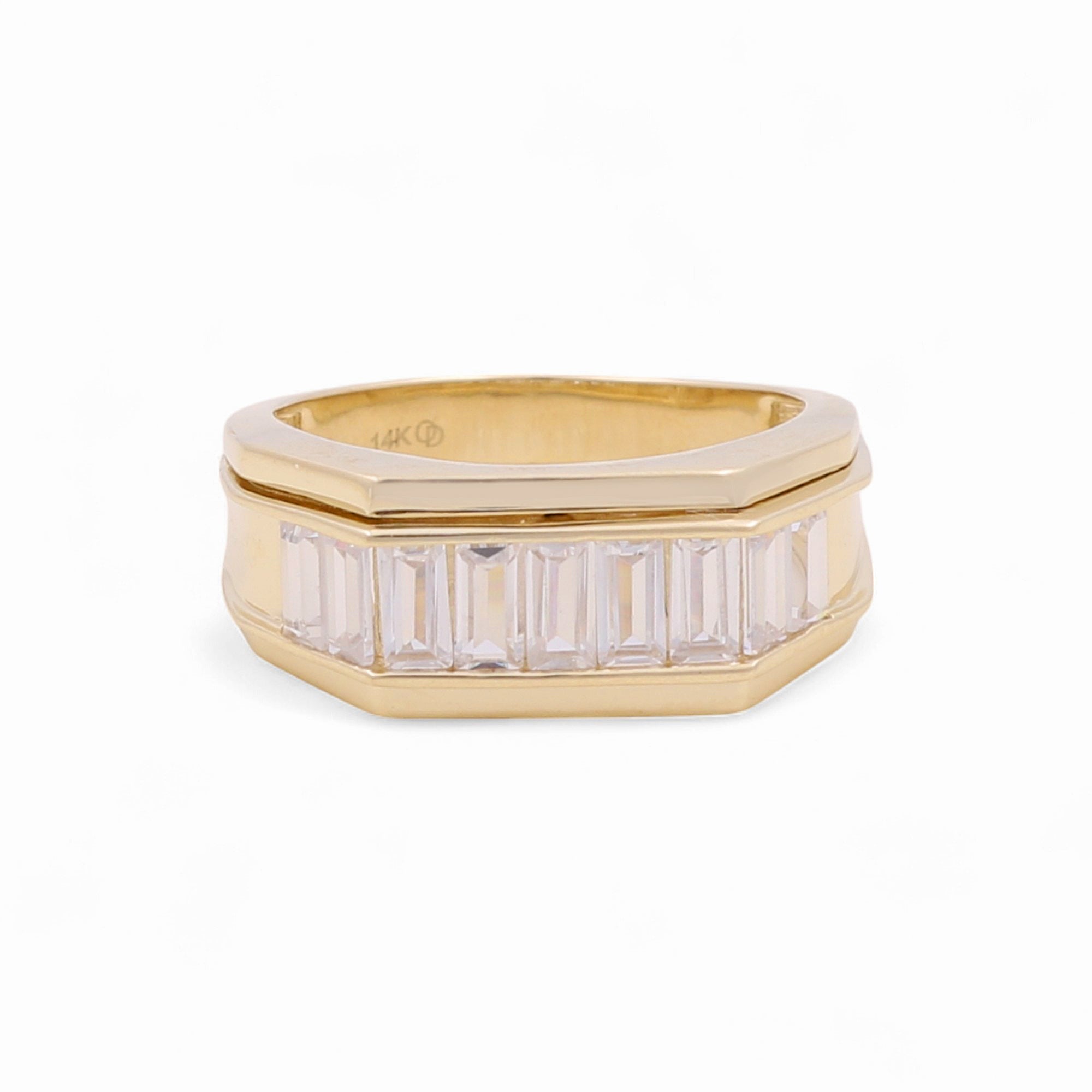 14k Yellow Gold Fashion with Cz Ring - Miral Jewelry