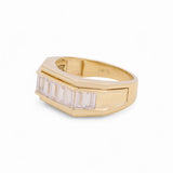 14k Yellow Gold Fashion with Cz Ring - Miral Jewelry