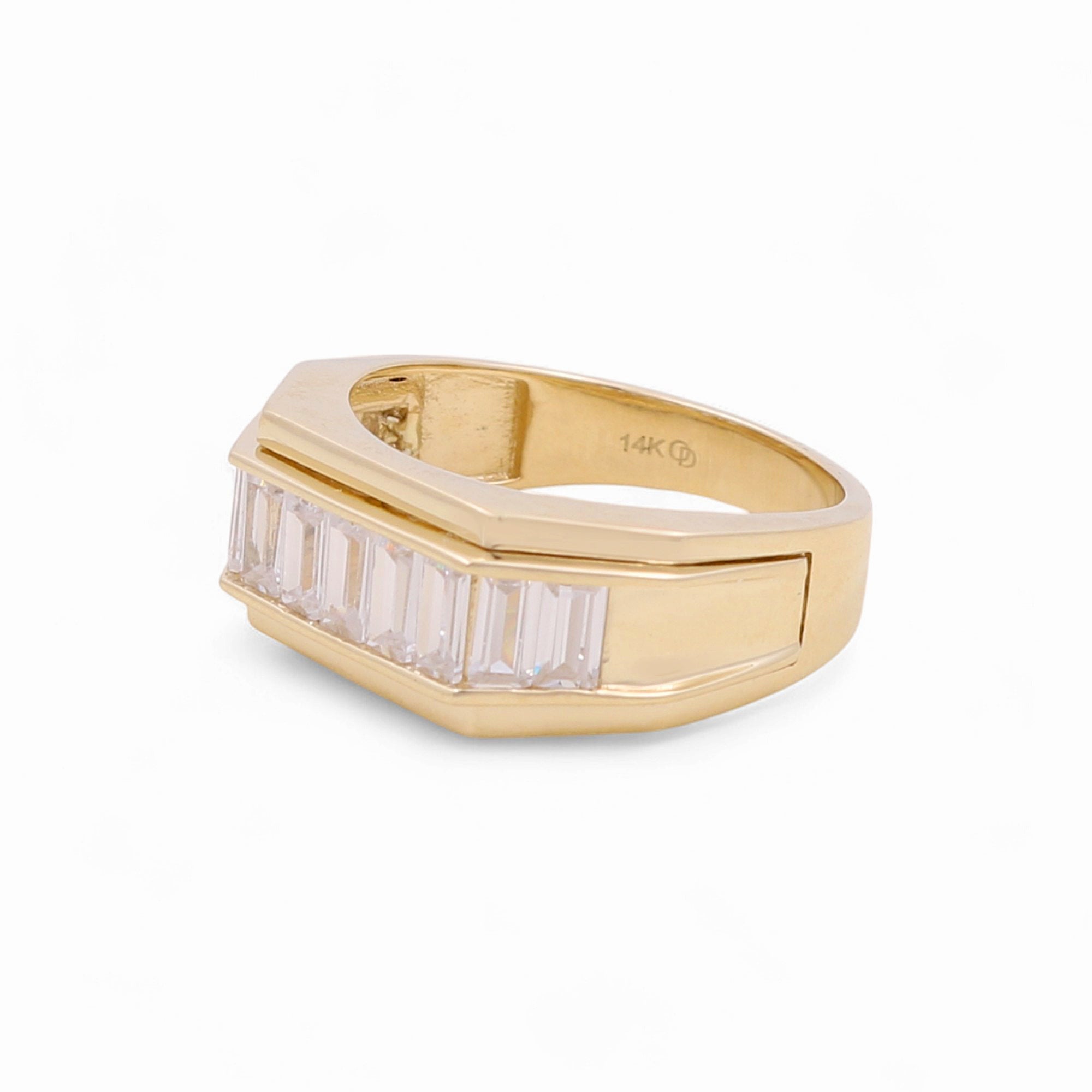 14k Yellow Gold Fashion with Cz Ring - Miral Jewelry