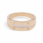 14K Yellow Gold Fashion with CZ Ring - Miral Jewelry