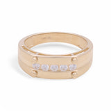 14K Yellow Gold Fashion with CZ Ring - Miral Jewelry