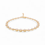 14K Yellow Gold Fashion With Cz Women's Bracelet - Miral Jewelry