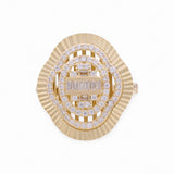 14K Yellow Gold Fashion with Cz Women's Ring - Miral Jewelry