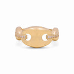 14K Yellow Gold Fashion with Cz Women's Ring - Miral Jewelry