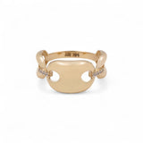 14K Yellow Gold Fashion with CZ Women's Ring - Miral Jewelry