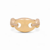 14K Yellow Gold Fashion with CZ Women's Ring - Miral Jewelry