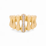 14K Yellow Gold Fashion with Cz Women's Ring - Miral Jewelry