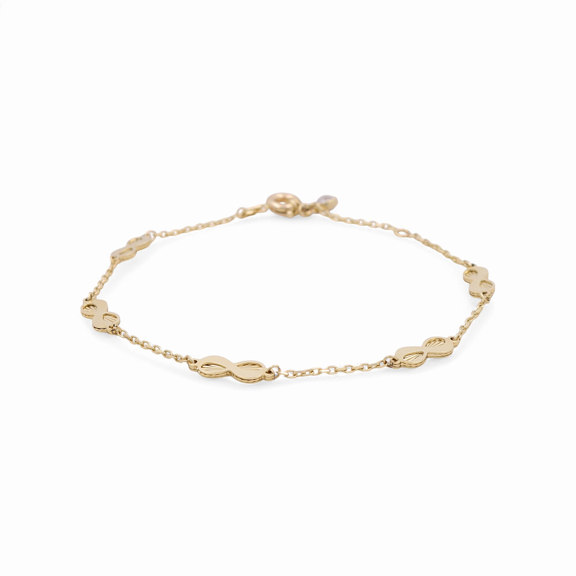 14K Yellow Gold Fashion Women's Bracelet - Miral Jewelry
