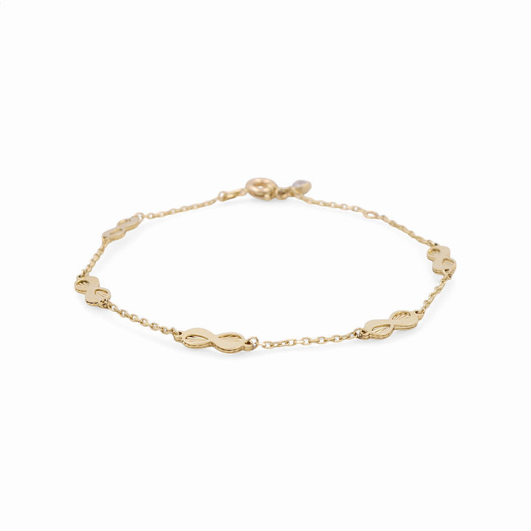 14K Yellow Gold Fashion Women's Bracelet - Miral Jewelry