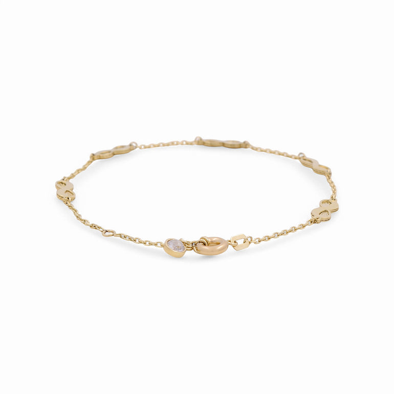 14K Yellow Gold Fashion Women's Bracelet - Miral Jewelry