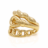 14K Yellow Gold Fashion Women's Ring - Miral Jewelry