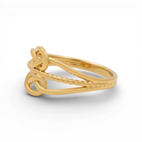 14K Yellow Gold Fashion Women's Ring - Miral Jewelry