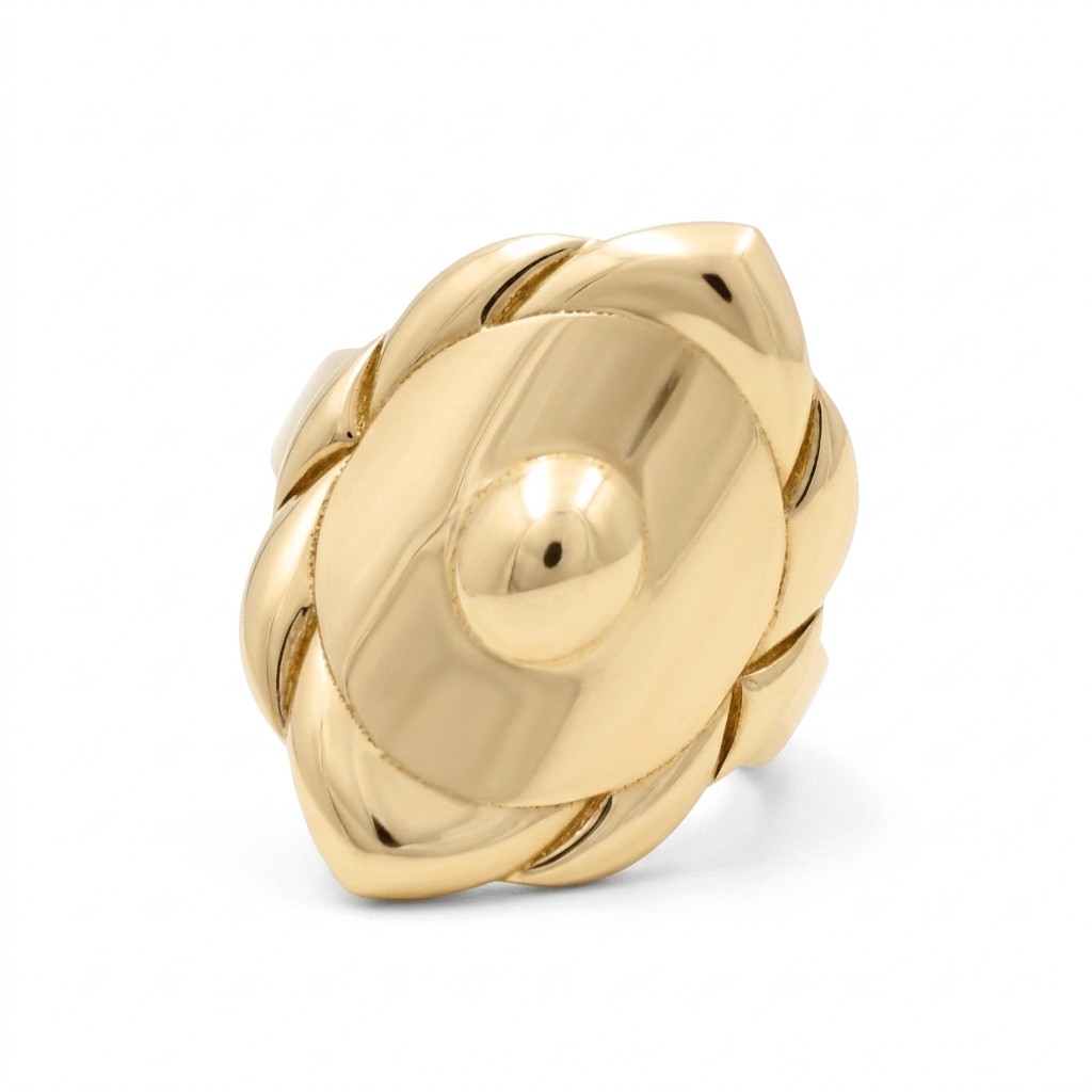 14K Yellow Gold Fashion Women's Ring - Miral Jewelry