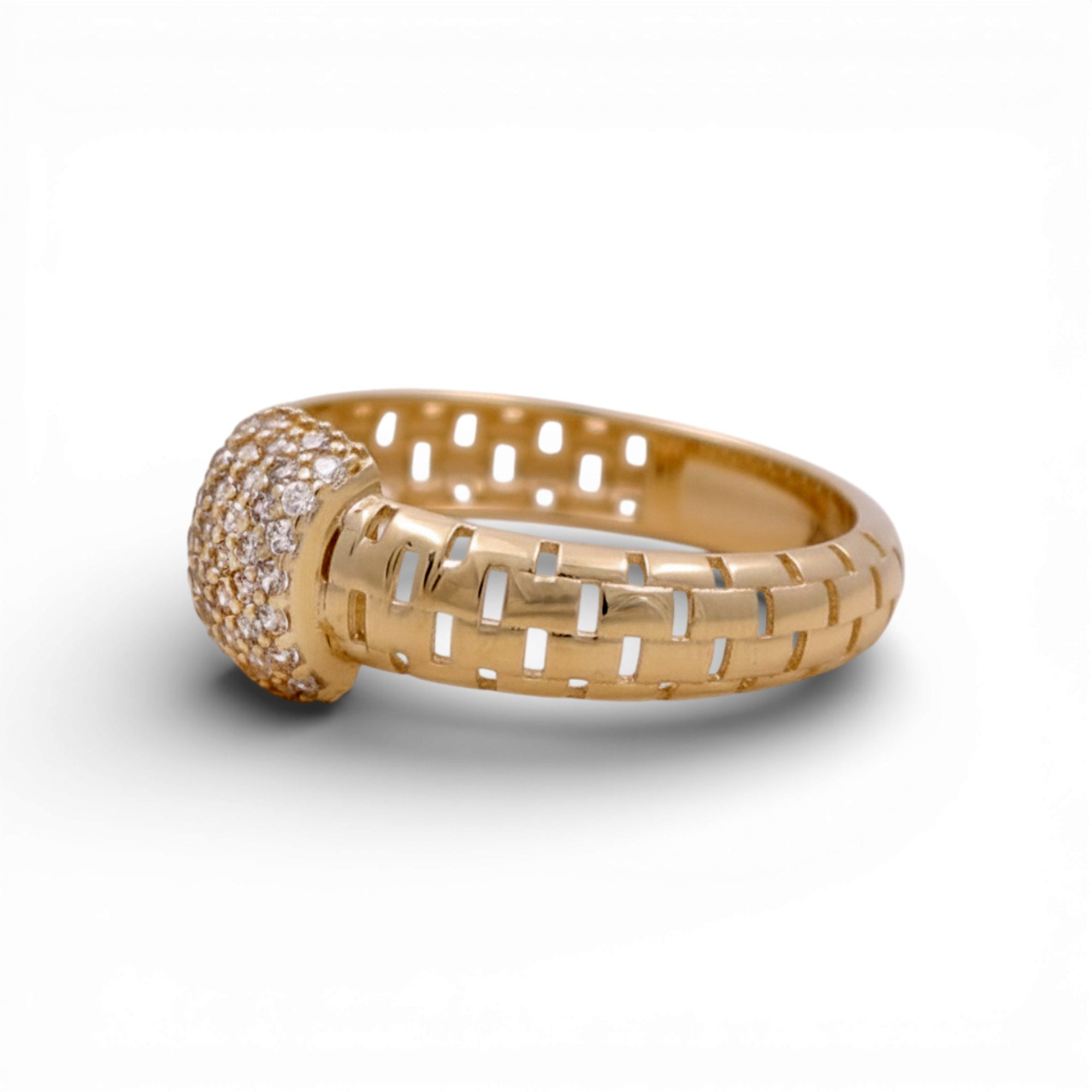 14K Yellow Gold Fashion Women's Ring - Miral Jewelry