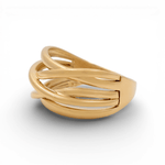14K Yellow Gold Fashion Women's Ring - Miral Jewelry