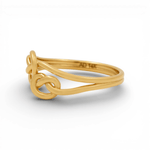 14K Yellow Gold Fashion Women's Ring - Miral Jewelry