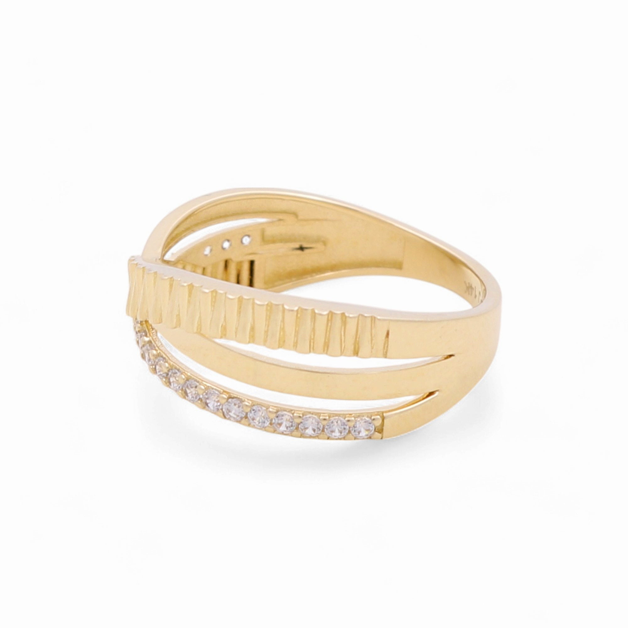 14K Yellow Gold Fashion Women's Ring - Miral Jewelry