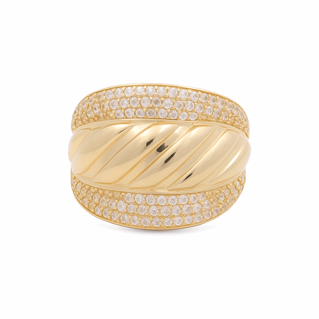 14K Yellow Gold Fashion Women's Ring - Miral Jewelry