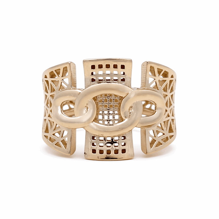 14K Yellow Gold Fashion Women's Ring - Miral Jewelry
