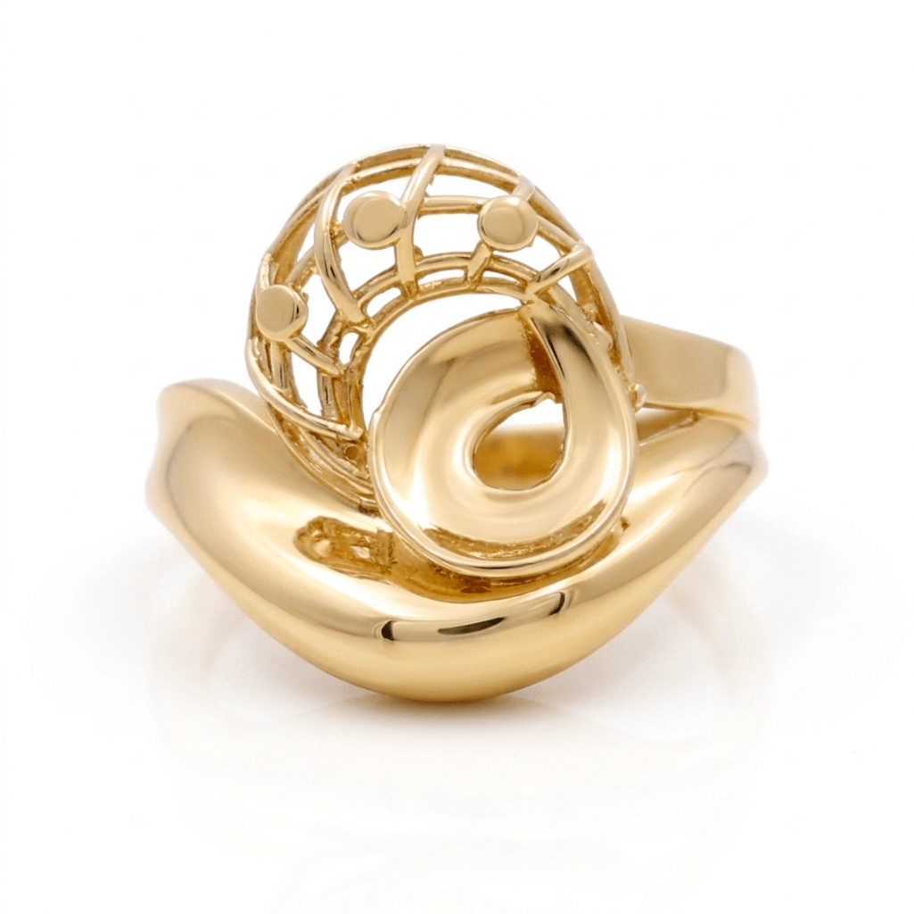 14K Yellow Gold Fashion Women's Ring - Miral Jewelry