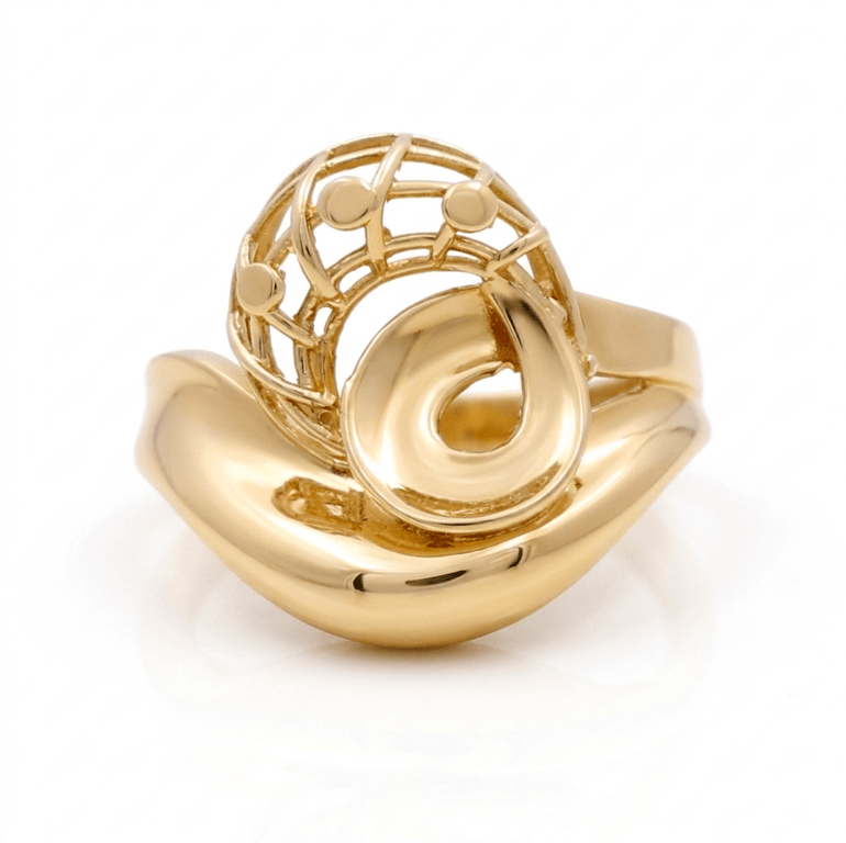 14K Yellow Gold Fashion Women's Ring - Miral Jewelry