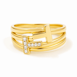 14K Yellow Gold Fashion Women's Ring - Miral Jewelry