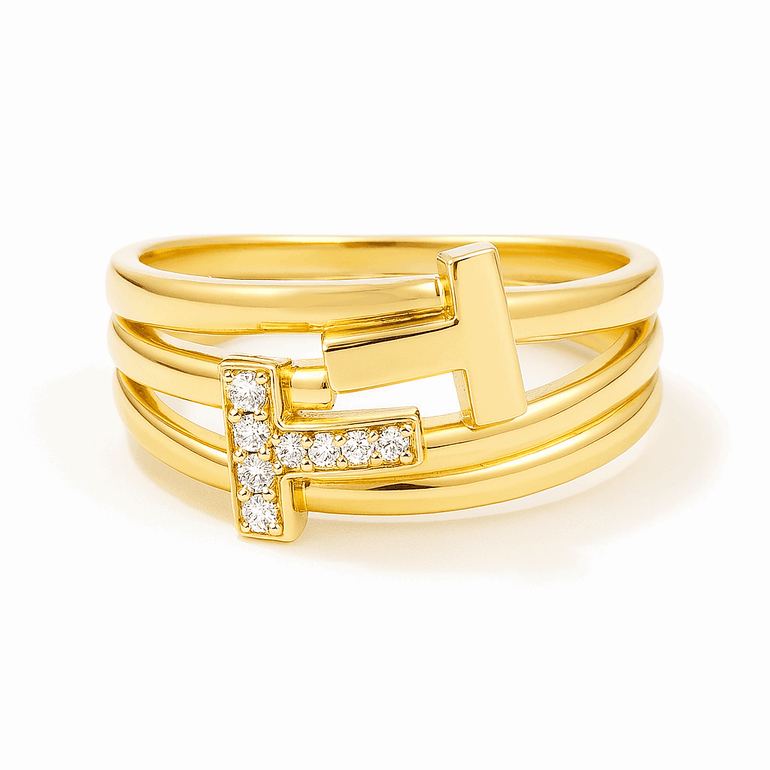 14K Yellow Gold Fashion Women's Ring - Miral Jewelry