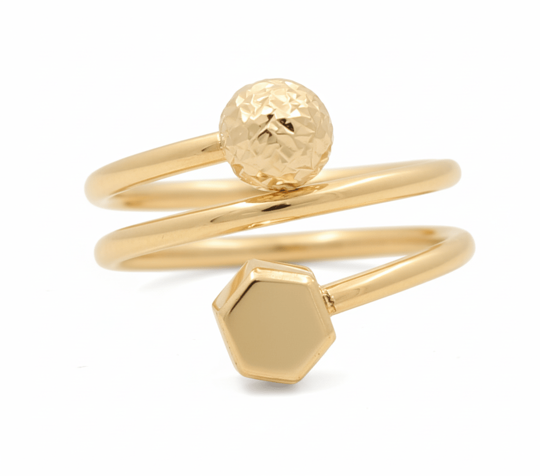 14K Yellow Gold Fashion Women's Ring - Miral Jewelry