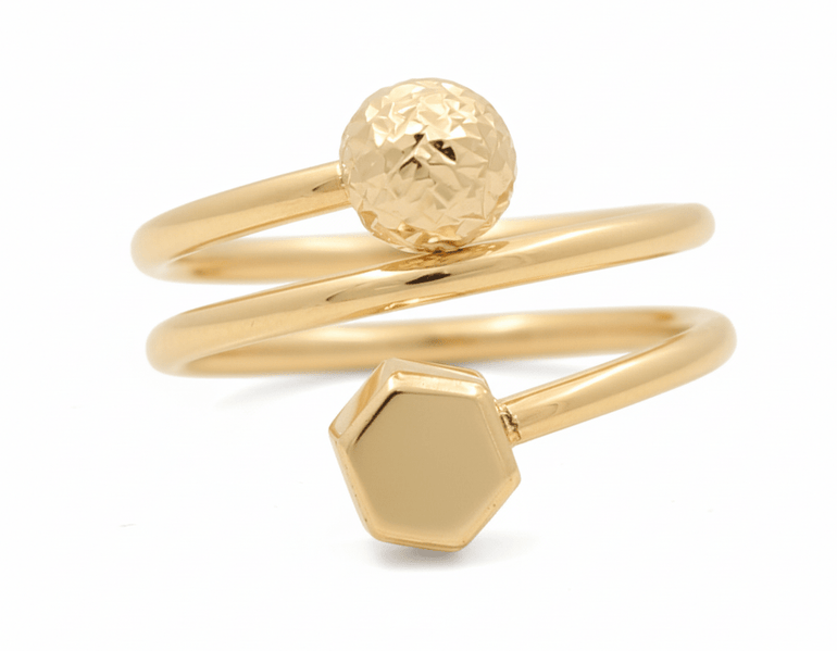 14K Yellow Gold Fashion Women's Ring - Miral Jewelry