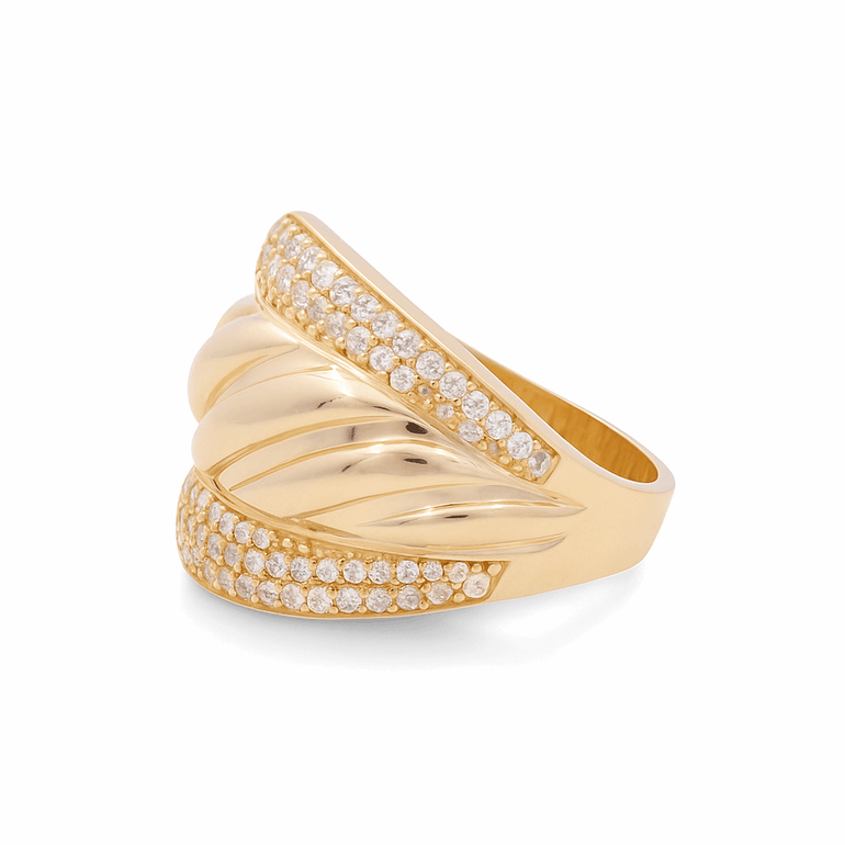 14K Yellow Gold Fashion Women's Ring - Miral Jewelry