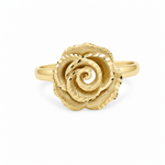 14K Yellow Gold Flower Fashion Women's Ring - Miral Jewelry