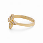 14K Yellow Gold Flower Fashion Women's Ring - Miral Jewelry