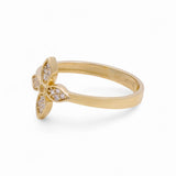 14K Yellow Gold Flower Fashion Women's Ring - Miral Jewelry