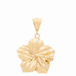 14K Yellow Gold Flower Pendant - Miral Jewelry