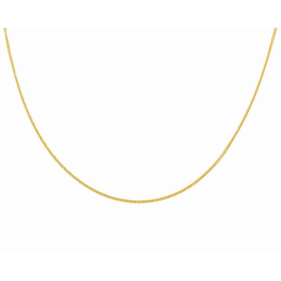 14K Yellow Gold Fine Franco Chain 1mm, 16in, 2.9 g