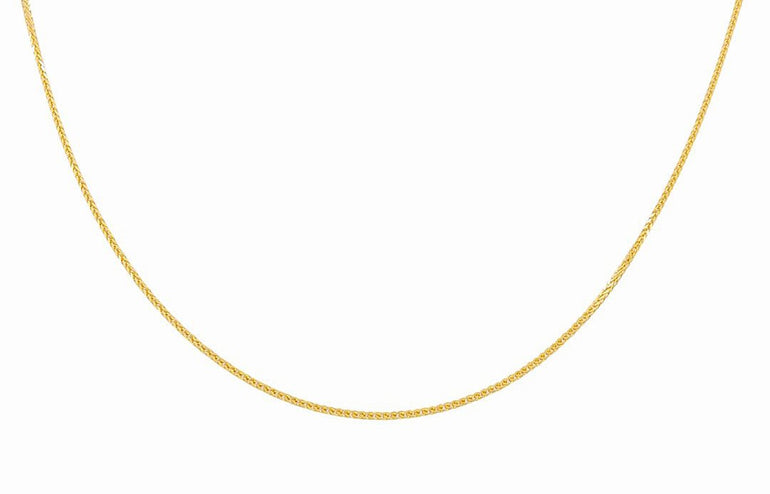 14k Yellow Gold Franco Chain - Miral Jewelry