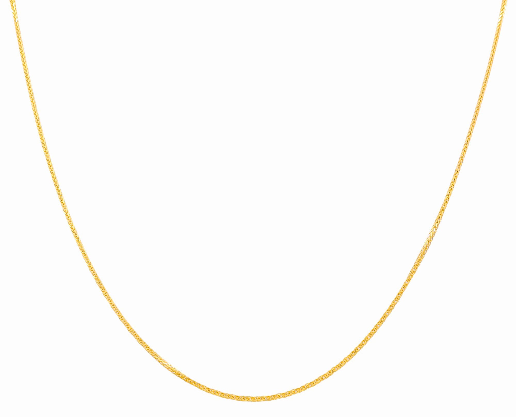 14k Yellow Gold Franco Chain - Miral Jewelry