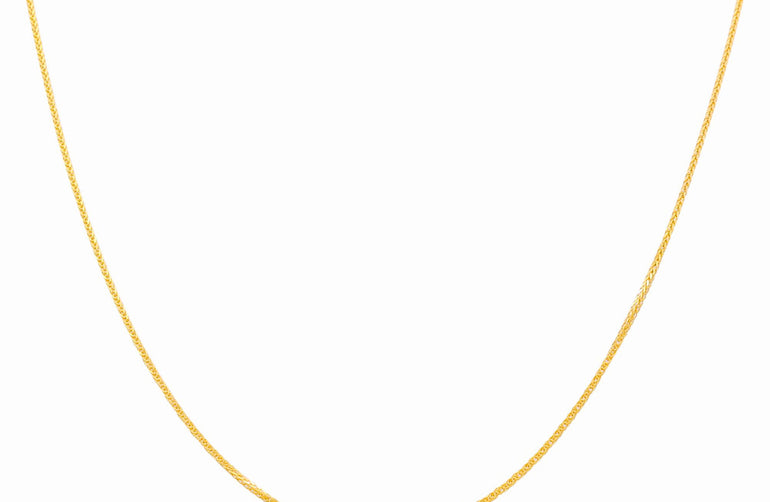 14k Yellow Gold Franco Chain - Miral Jewelry