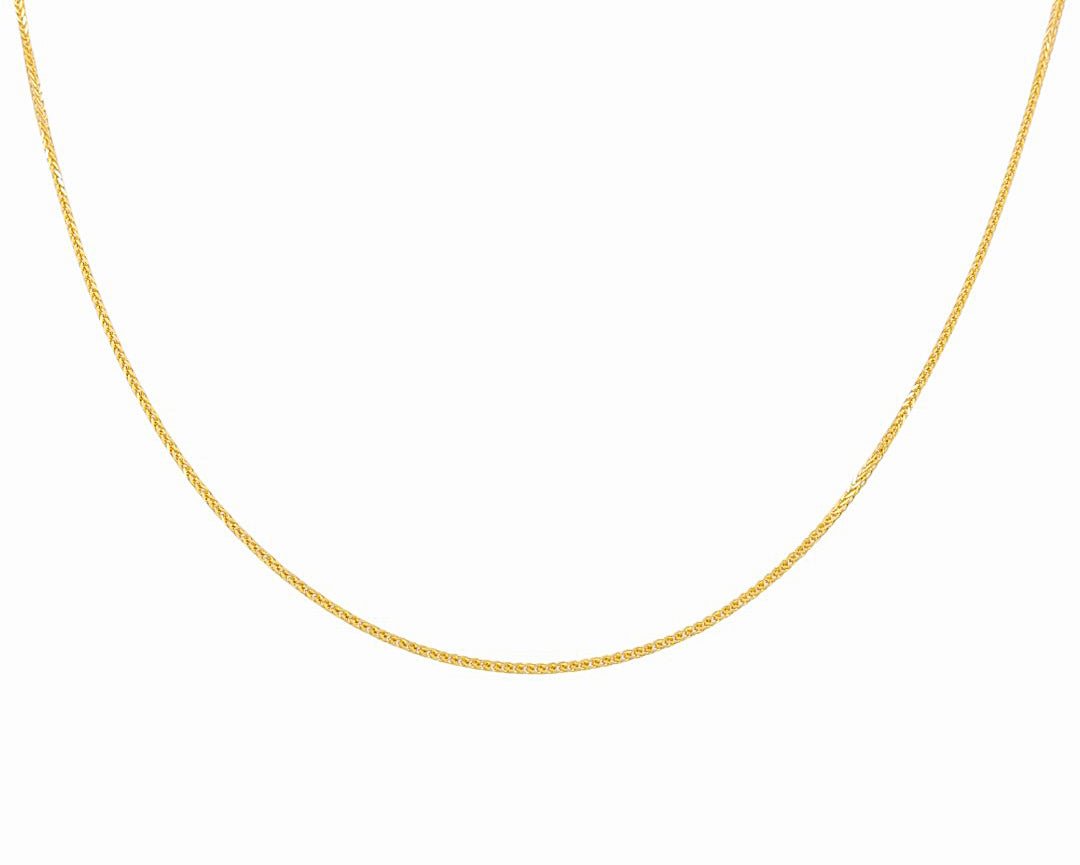 14k Yellow Gold Franco Chain - Miral Jewelry