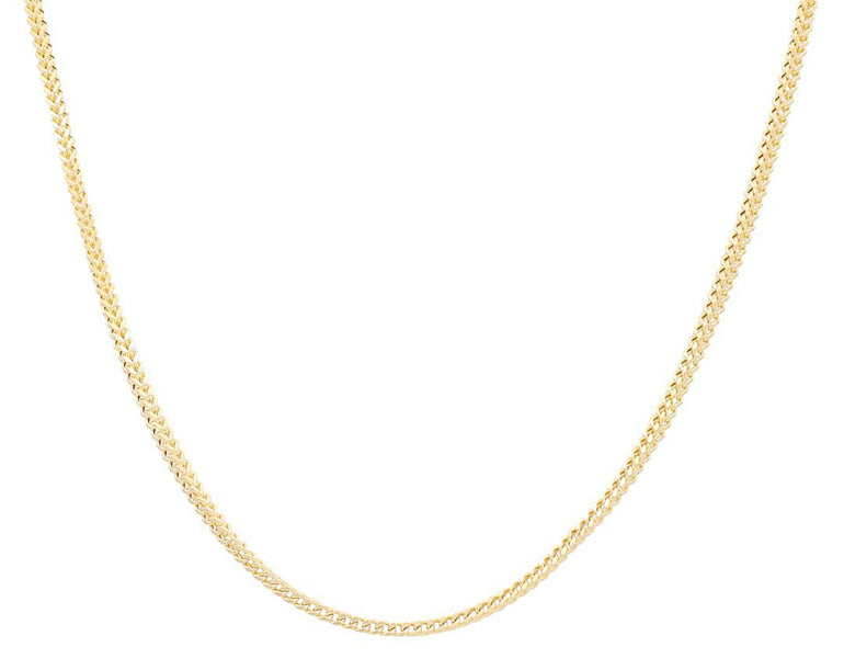 14K Yellow Gold Franco Chain 21" - Miral Jewelry
