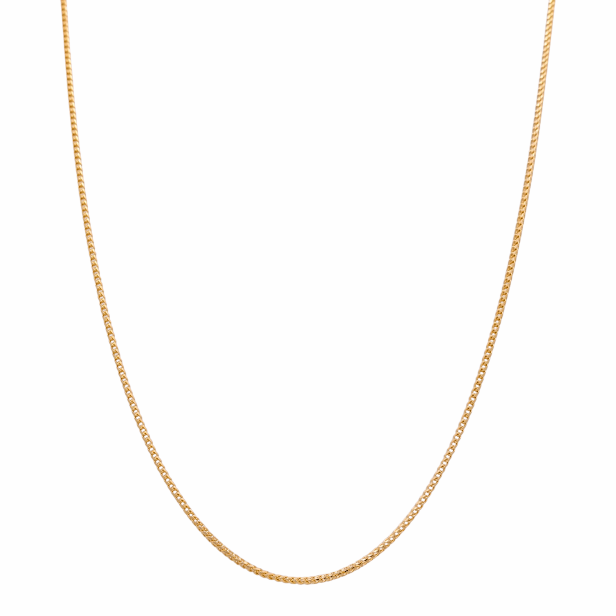 14K Yellow Gold Franco Chain 24" - Miral Jewelry