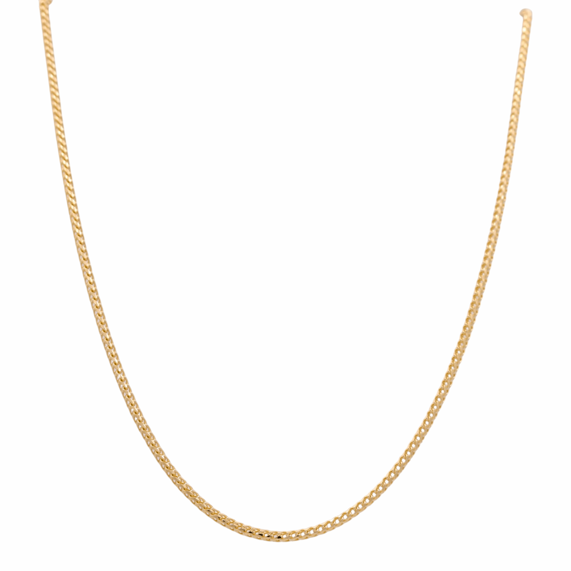 14K Yellow Gold Franco Chain 24" - Miral Jewelry