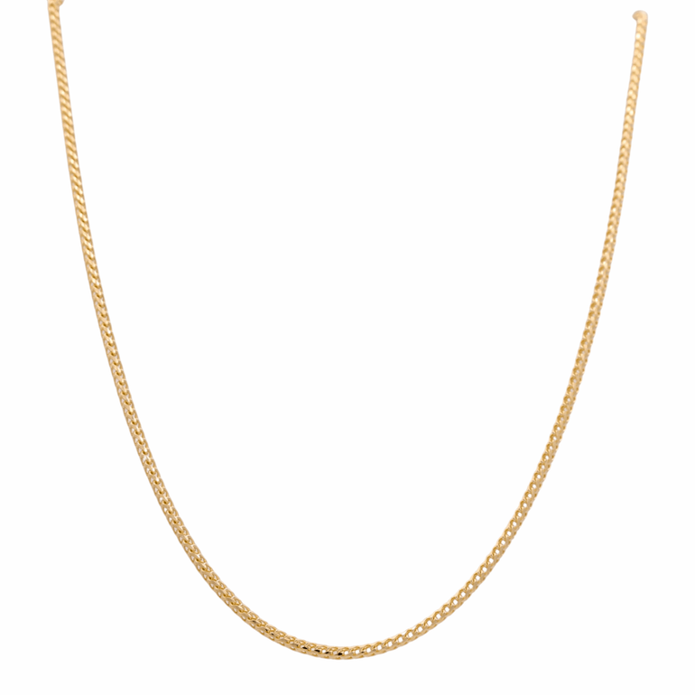 14K Yellow Gold Franco Chain 24" - Miral Jewelry