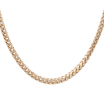 14K Yellow Gold Franco Chain - Miral Jewelry