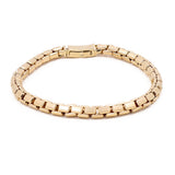 14K Yellow Gold Franco Men Bracelet - Miral Jewelry