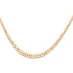 14k Yellow Gold Graduate Miami Necklaces 17" - Miral Jewelry