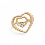 14K Yellow Gold Heart Fashion Women's Ring - Miral Jewelry